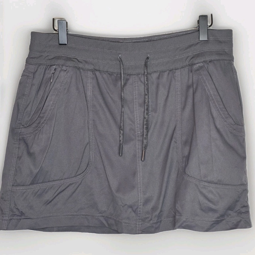 The North Face Skort Womens Size LG Gray Skirt Built In Shorts Pull On Waist